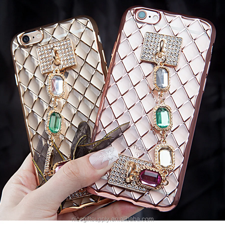 Personalized Creative Diamond Set Mobile Phone Case Luxury Gem Bracelet Phone Case for Iphone