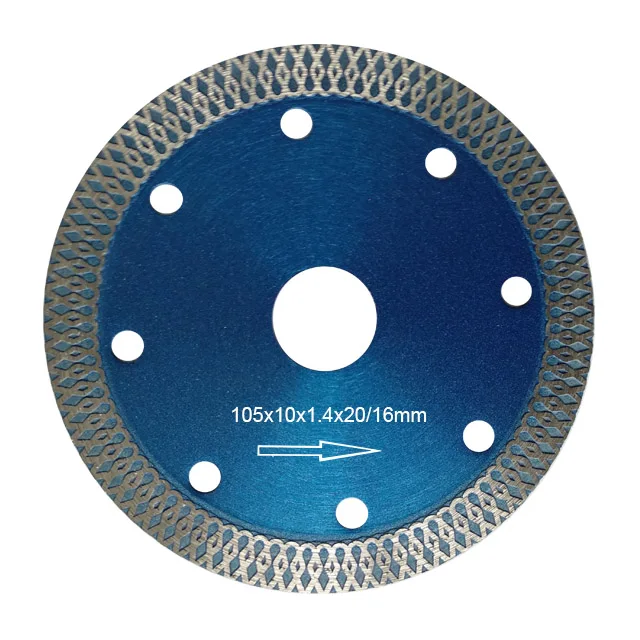 X turbo Net Segment super thin wet tile ceramic  cut disc  diamond saw blade  4inch 105mm