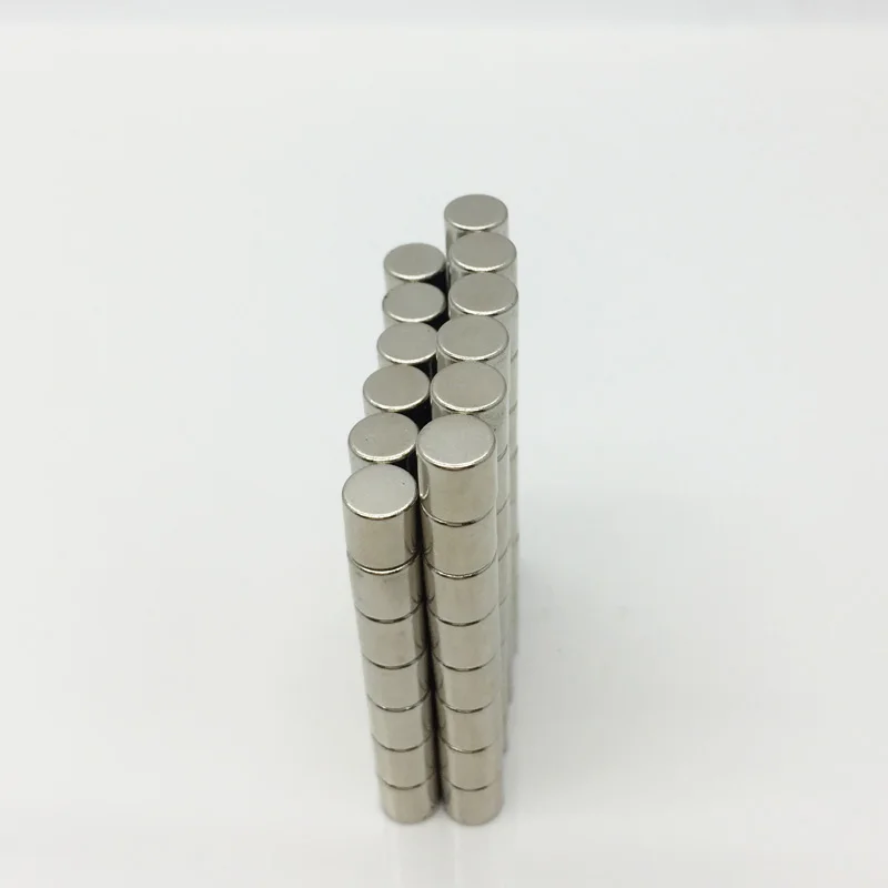 Неодимовый магнит диска N50 6x5 мм никелевым покрытием редкоземельных