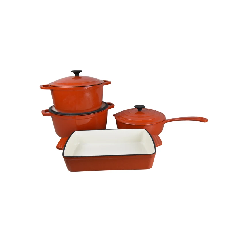 Cast Iron casserole cookware sets