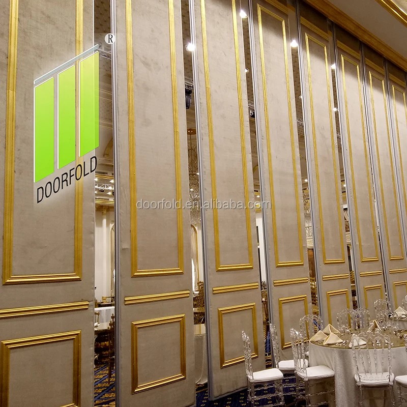 Fireproof partition wall for mosque room divider folding partition for muslim prayer folding room partition