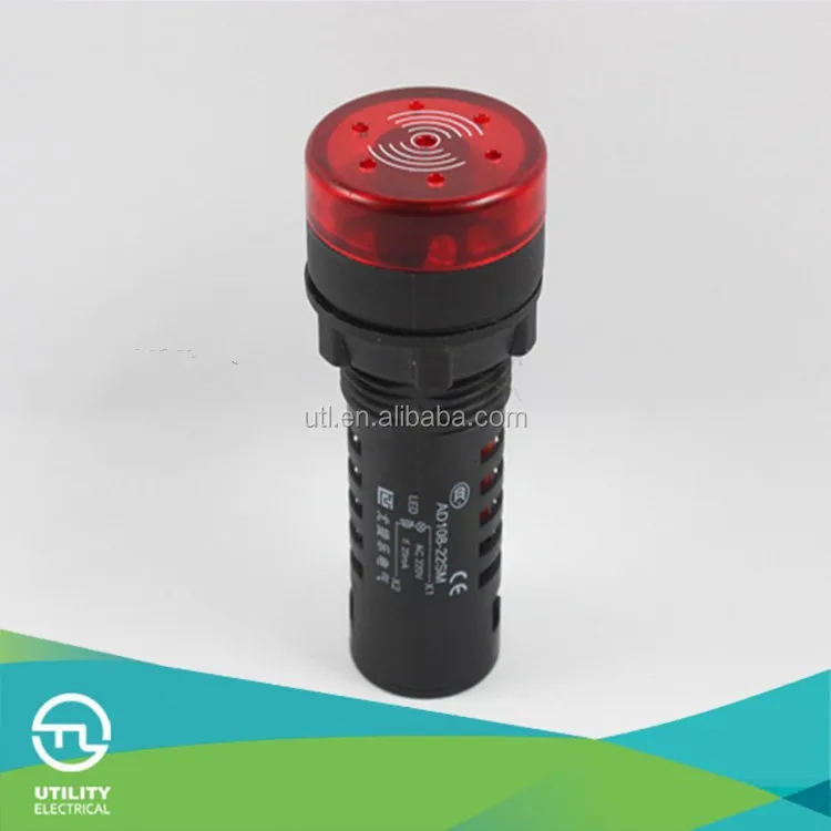  UTL IP65 Dia22mm Флэш-индикатор с зуммером 12 В до
