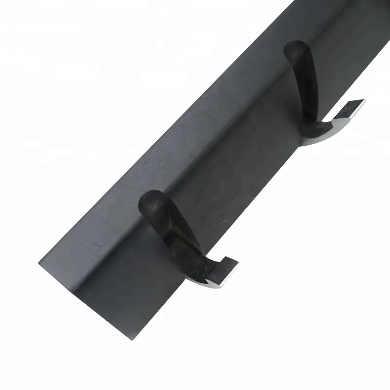 Bamboo Hook Rail Wall Mounted Rack Towel Coat Hanger black color Bamboo Make