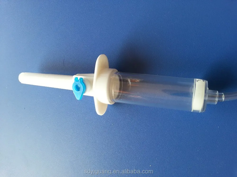 Disposable IV administration set / 20drops/ml / with 15 micron filter
