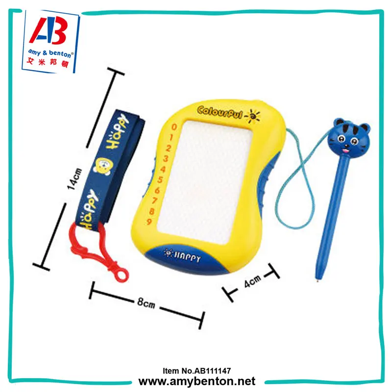 Kids Drawing Toy Cartoon Colorful Erasable Magnetic Writing Board with Pen