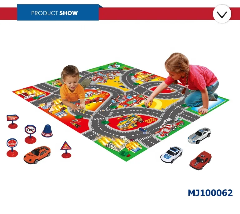 
activity large size soft educational traffic game play mat for children 