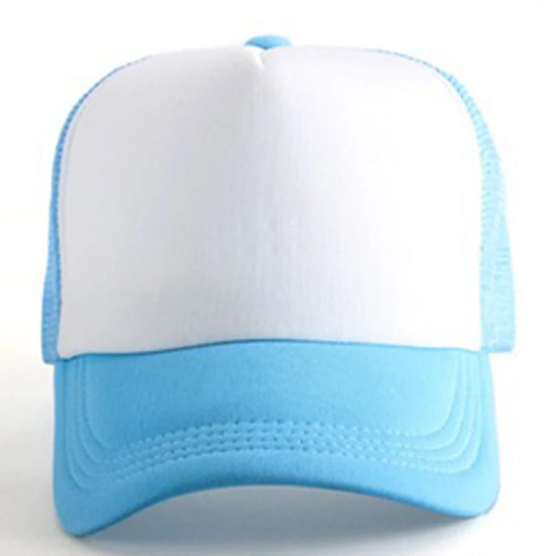Advertising Custom Sublimation Hat Blanks Kids Cotton Baseball Mesh Hat For Sublimation Printing