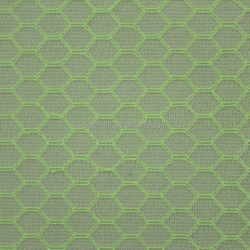 100% Poly Thin Strong Durable Honeycomb Warp Knitting Mesh Fabric for Shoes storage laundry bag fabric