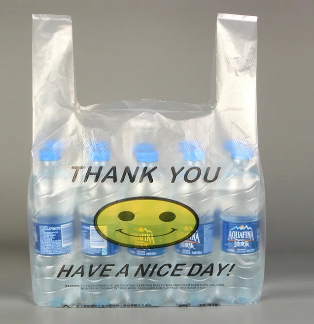 
Biodegradable Gravure Printed Plastic Custom logo shopping bag 