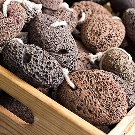 Natural Pumice Stone Set for Calluses and Skin Care | Porous, Exfoliating Lava Stones for Healthy, Clean Skin | Pack of 3 Stones