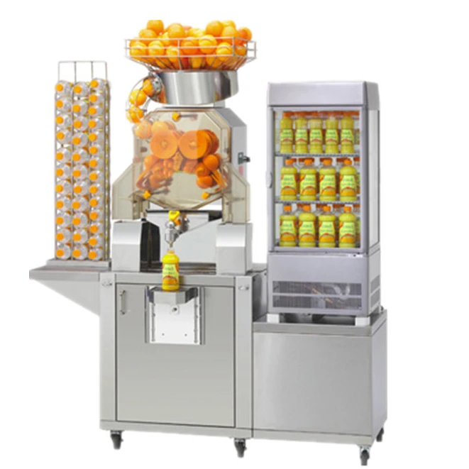 
hot sale stainless steel automatic fresh orange juice vending machine for industry 