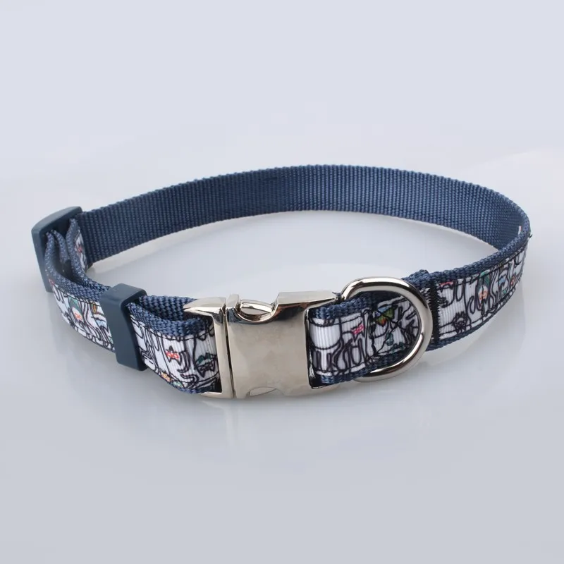 Оптовые Пользовательские Жаккардовые Pet Cat Липучки Ошейник