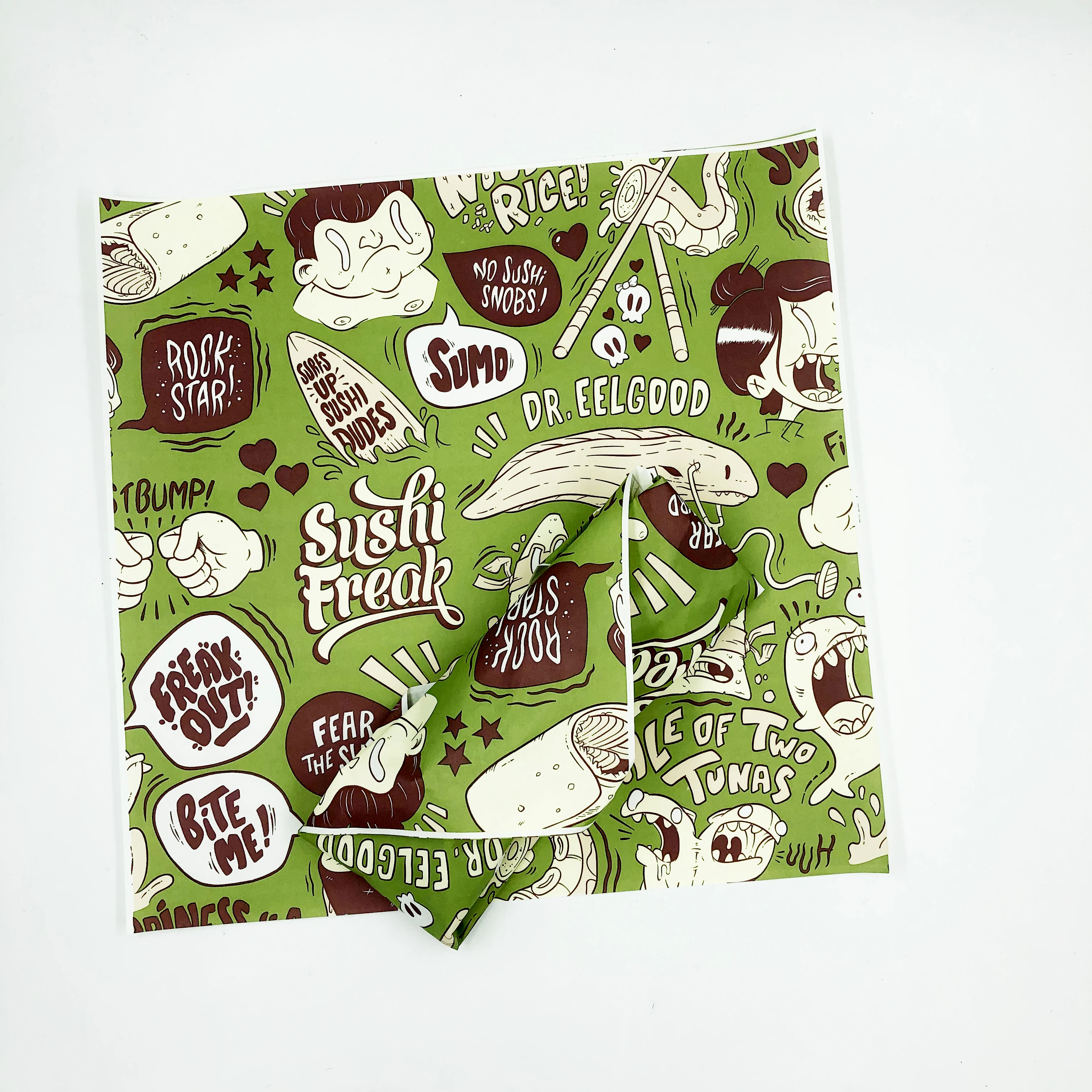 
custom printing burrito wrap paper 