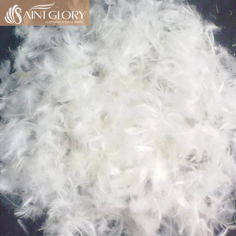 white duck 80% feather 20% down filling material