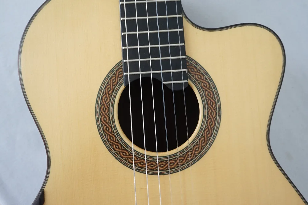 2020 most popular Chinese Aiersi Brand factory directly supply Round Back Lattice Sound bracing Classic Guitars for sale