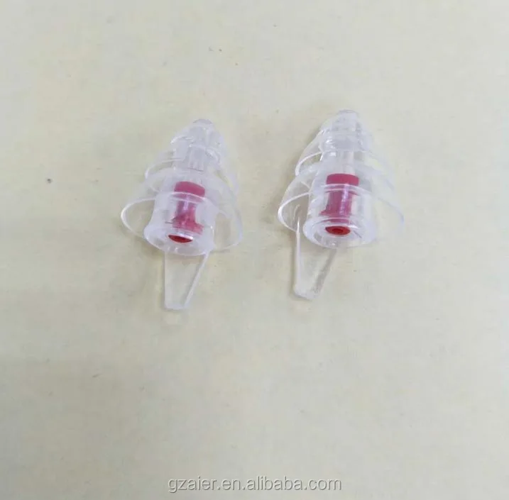 Noise reduction silicone earplugs with filter/hearing protection durable silicon earplugs for shooting