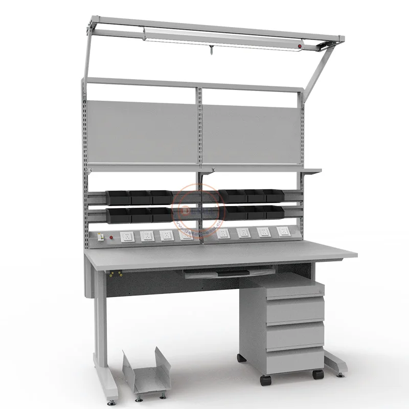 
Detall electrical metal technician engineering electronic esd computer repairs workbench table furniture 