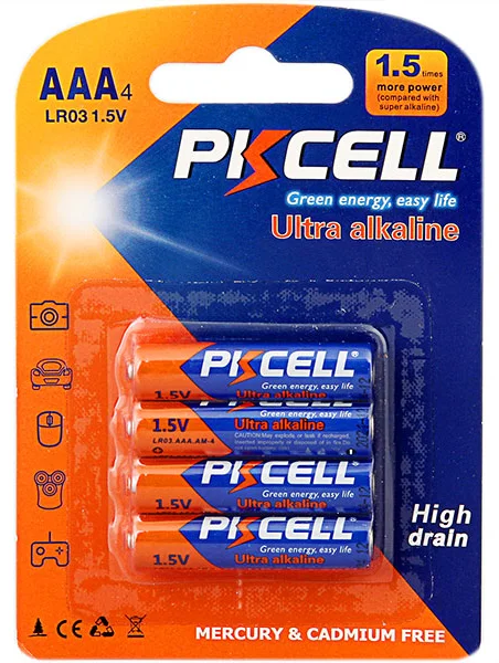 Dry cell alkaline AAA battery lr03 am4 for flash light wireless keyboard mouse