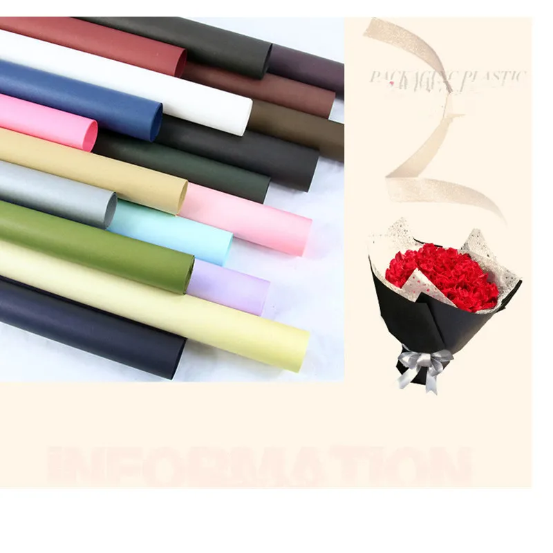 
Static dye kraft paper waterproof Flower Wrapping Gift Paper for Bouquet Wrapping 