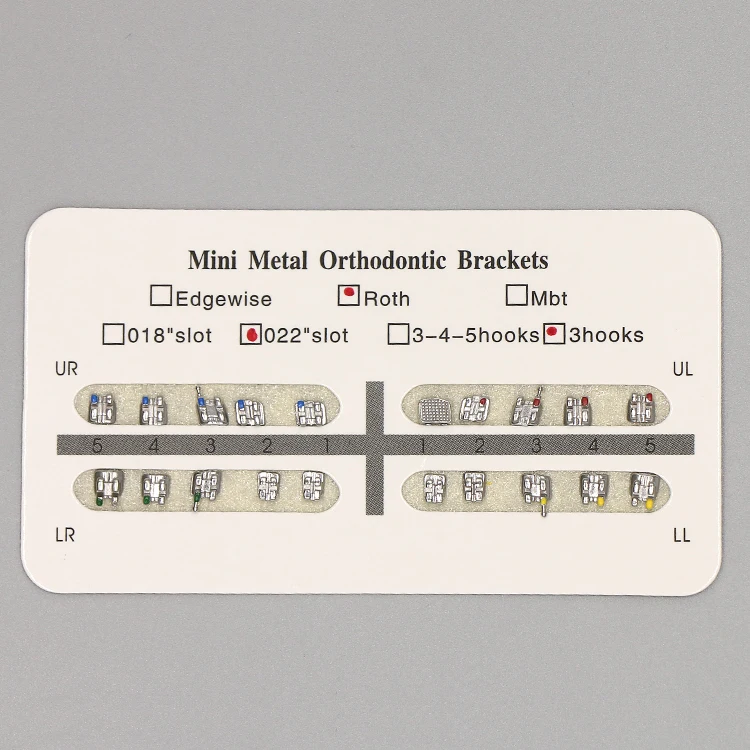 China orthodontic 3 hook bracket dental metal materials manufacturer