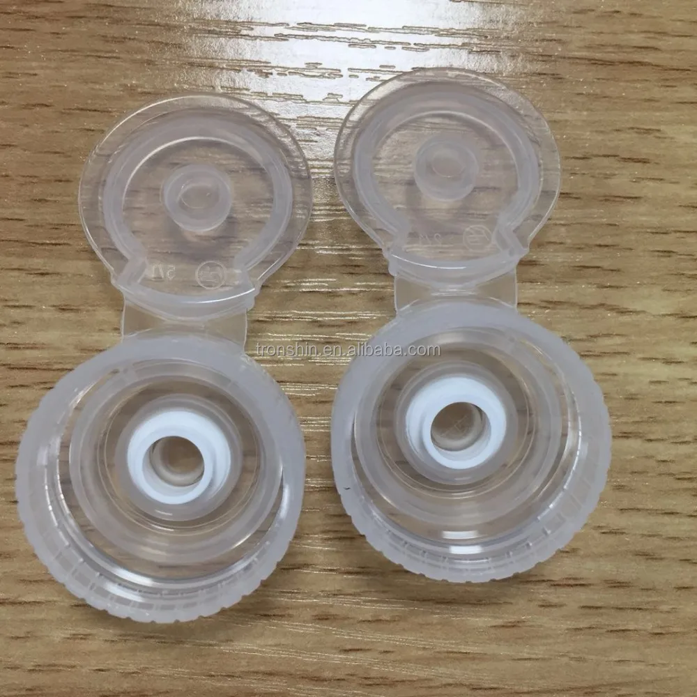 
Customized 28/400 Sports Water Bottle Non Spill Flip Top Cap with Silicone Valve 