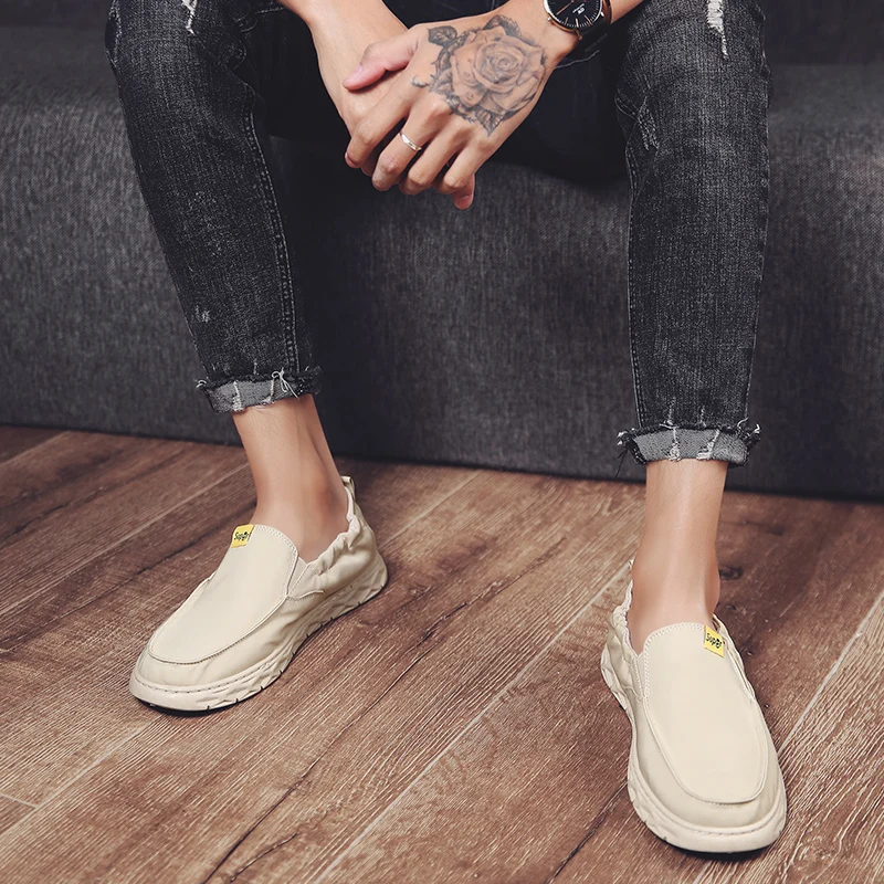 
Men Shoes in Stock Casual Wholesale Soft Sole Canvas Mesh Upper Men Footwear Causal Sport Flat Shoes 