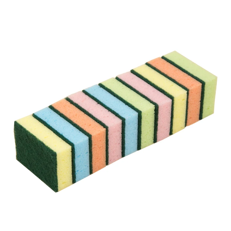 Professional manufacturer support customize packing PU colored kitchen large dish sponges