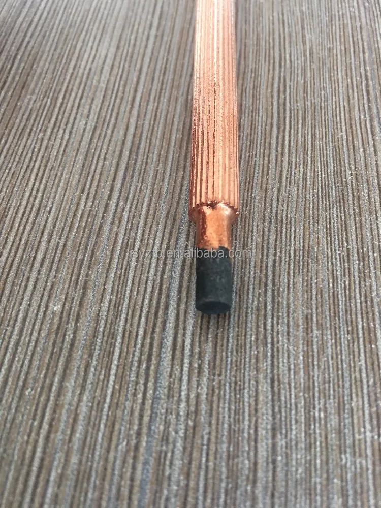 DC copper coated jointed arc air gouging carbon electrode rod 8*430mm