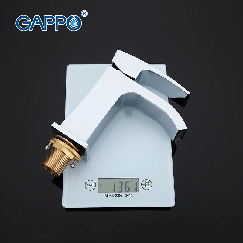 GAPPO Water Mixer Tap Basin Sink Faucet Bathroom Wash Tap Single Hole Brass Mixer Waterfall Faucet G1007-1