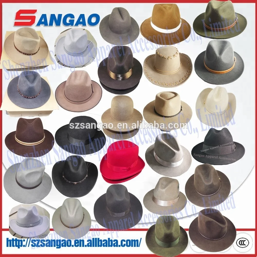 
wholesale Men wide brim fedora hat 