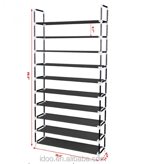 Factory Hot Selling Non-woven Shoe Rack Storage Organizer Portable Plastic Shoe Racks for Home