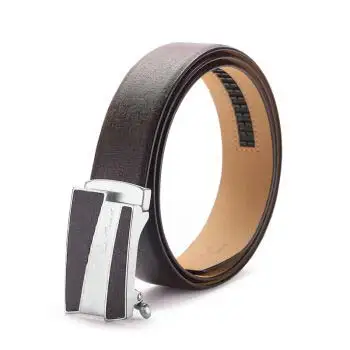 Factory wholesale small MOQ Automatic buckle men genuine leather belts man cowhide waist designer logo leather belts turkey