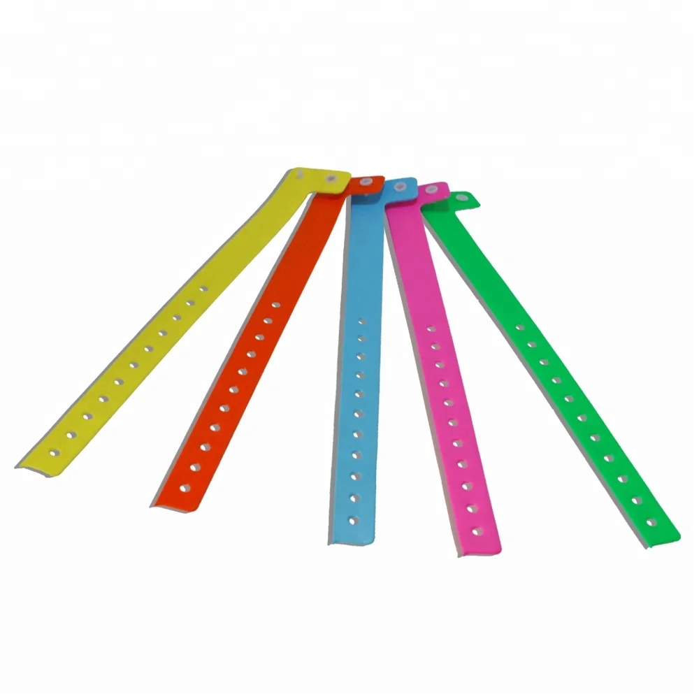 Newest design one-off soft comfortable PVC vinyl id bracelet wristband for any festival