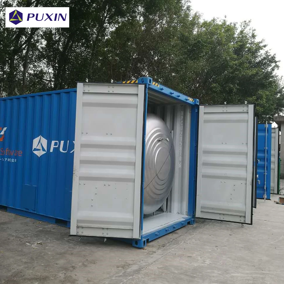  Контейнерная Биогазовая система PUXIN 20 футов для крупномасштабной обработки пищевых