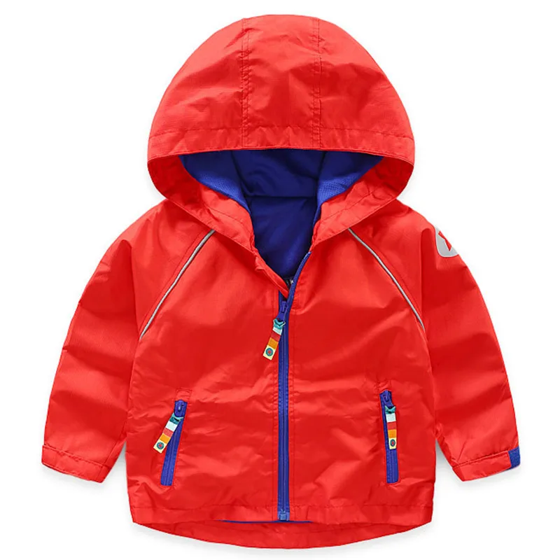 2018 New children winter hooded zipper-up coat boys outdoor windproof jacket