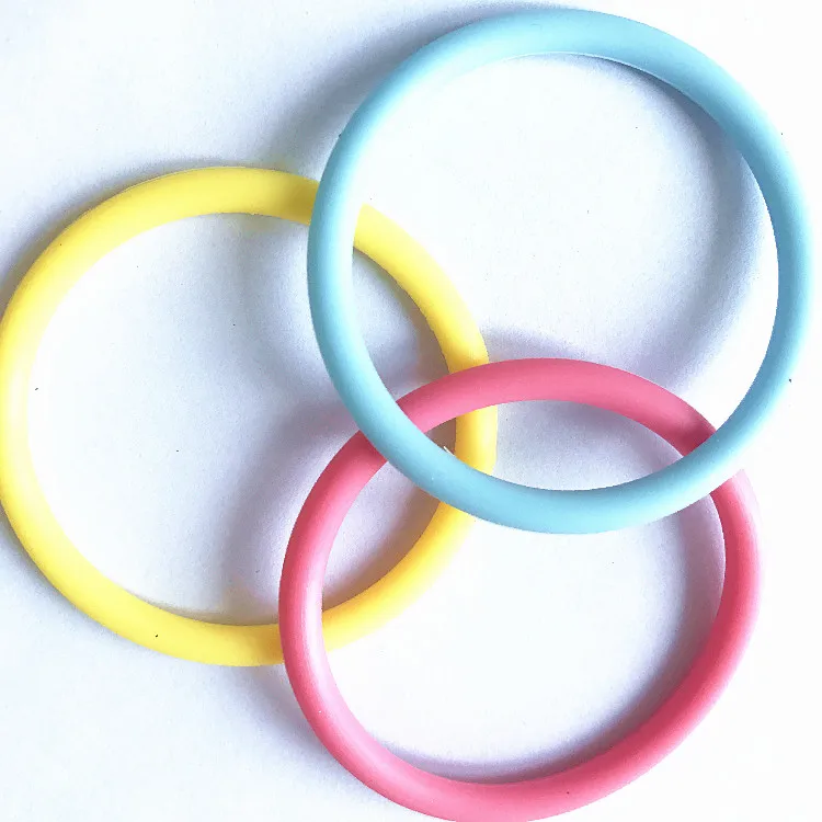 
High quality 30-90 shore hardness FKM NBR EPDM colorful silicone rubber o ring 