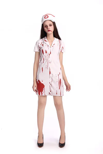 Sexy women Bloody costume ,ladies cheap costume,nurse uniform costume