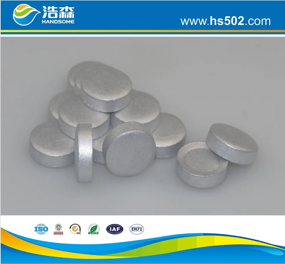 
aluminium slug Use for aluminum collapsible tubes for cosmetic tubes/ handcream tubes/ medicine tubes/ Aerosol spray Can. 