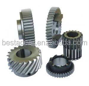 Light weight white machined tooth gears plastic gear Nylon helical bevel gear