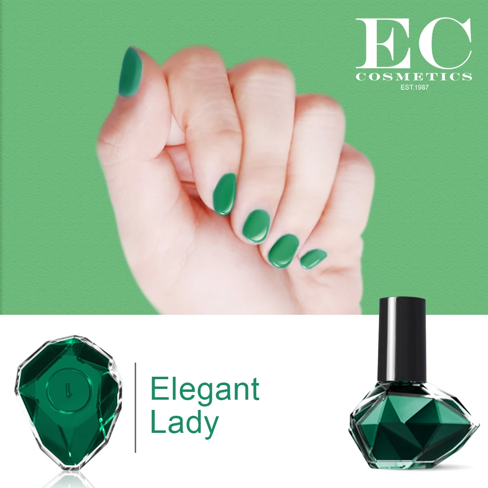 2020 Christmas Gift Green Peel Off Nail Polish Without UV LED Lamp Diamond Nails Art Quick Drying Beauty Varnish Long Lasting