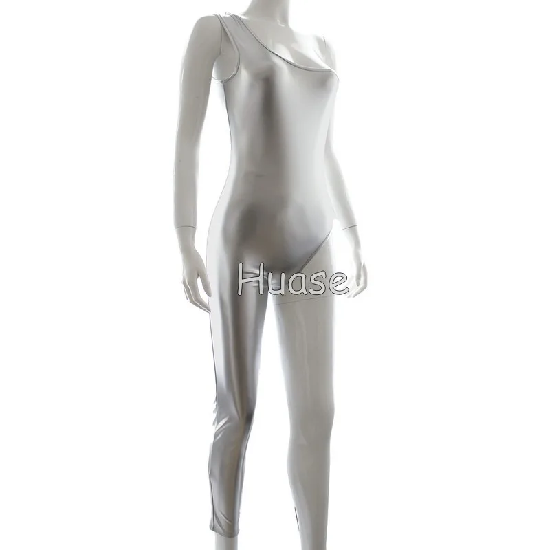 Sexy One Leg Bodysuit Playsuit Erotic Catsuit Costume Nightclub Dancing Clothing
