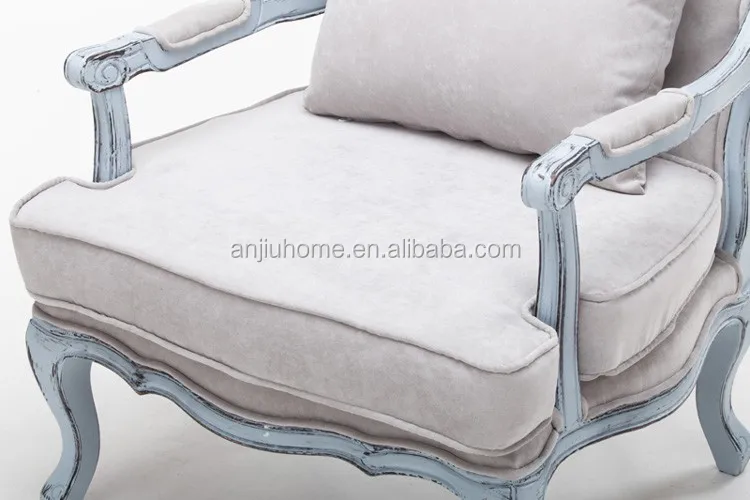 
Wooden Chair Antique Armchair And Living Designer Furniture Home French Style lounge chair 