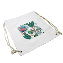 Good Price Printed Storage Sacks Packing Pouches Drawstring Bags for Travel Canvas Organic Cotton Accept Customized Logo CN;ZHE