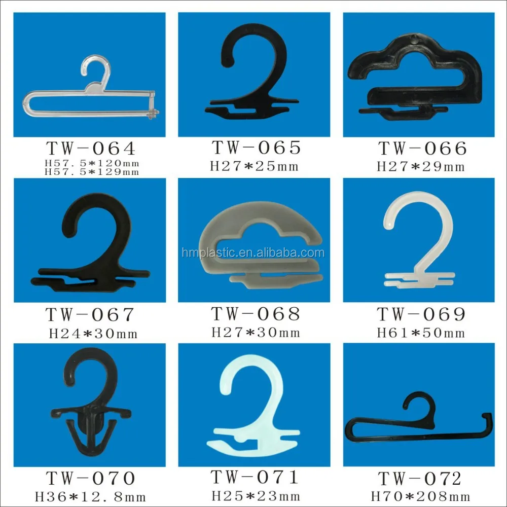 Different style plastic large hooks for socks package hook