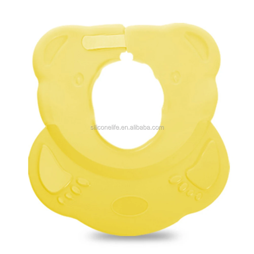 New Silicone Baby Shower Cap Adjustable Shampoo Bathing Hair Wash Shield Hat For Babies