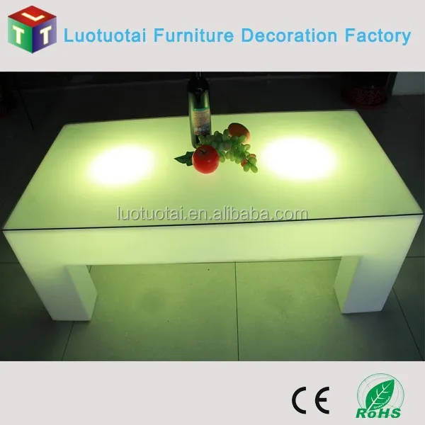 Illuminated Living Room use LED Tea table/LED Coffee Table