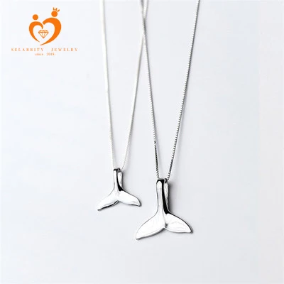 2018 Hot Sale Dolphin Tail Copper Plated Necklace for Women Jewelry