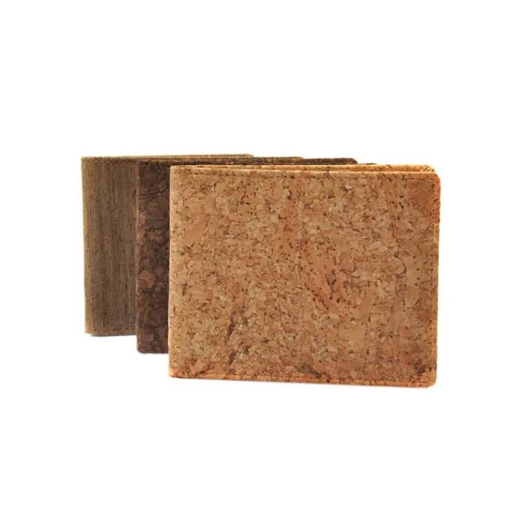 Custom Vegan Slim Unisex Purse RFID Leather Cork Wallet