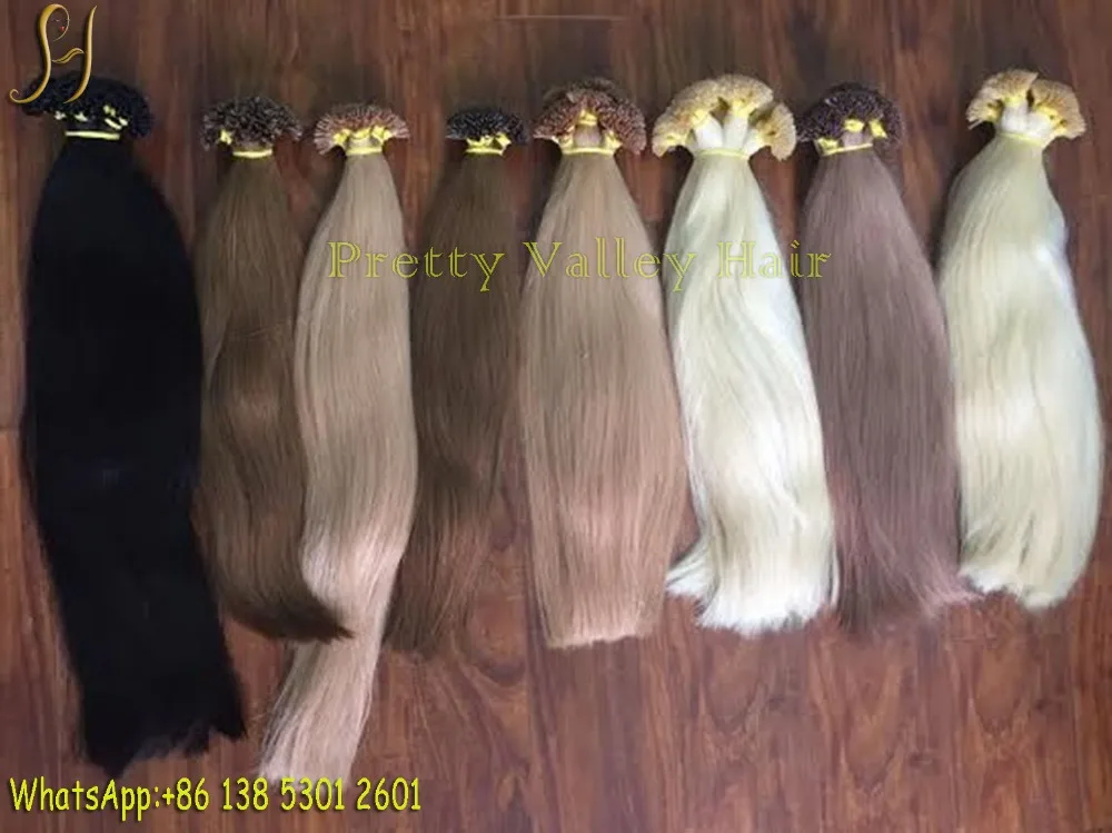 
alibaba 100% Italian Keratin european hair extension 
