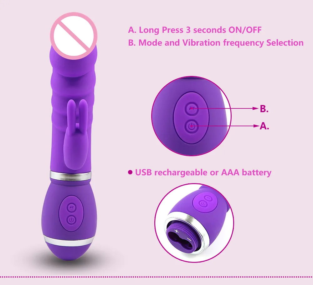 Electric Adult Sex Toy Girl Finger Thrusting Anal G Spot Old Woman Double Rabbit Penis Vibrator Big Realistic Dildo For Men